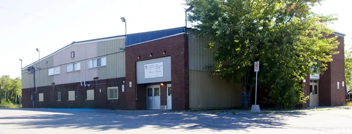 Exterior of Centennial Community Centre and Arena.