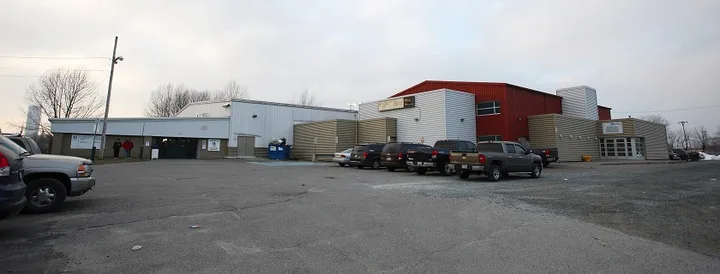 Exterior of Dr. Edgar Leclair Community Centre and Arena.